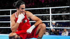Imane Khelif après son sacre aux JO de Paris, le 9 août 2024.