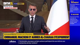 "La Syrie se verra ainsi restituer les plus de 50 millions d'euros issus de la saisie des biens mal acquis par la famille de l'ancien dictateur", déclare Emmanuel Macron