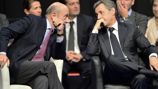 Alain Juppé et Nicolas Sarkozy, en octobre 2015.