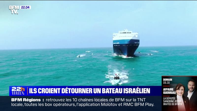 Les images de la capture d'un navire affrété par un groupe japonais par des rebelles Houthis yéménites croyant s'emparer d'un bateau israélien