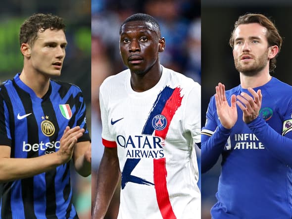 Benjamin Pavard, Randal Kolo Muani et Ben Chilwell (illustration)