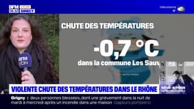 -0,7°C aux Sauvages: violente chute des températures dans le Rhône