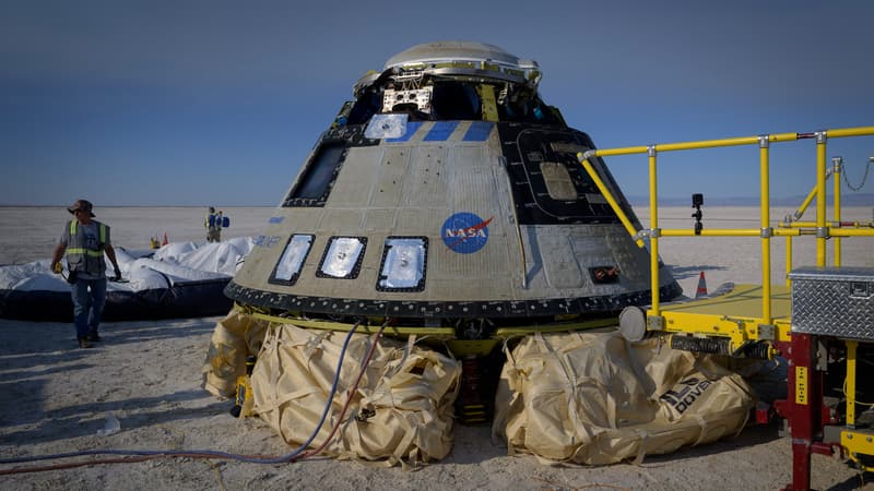 La capsule Starliner de Boeing, le 25 mai 2022.