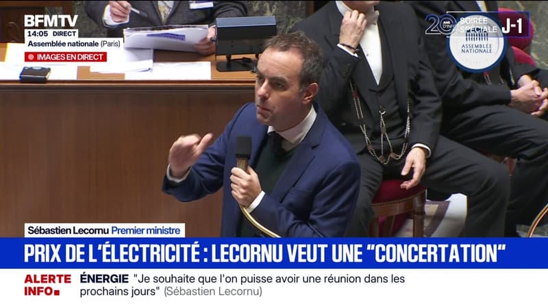 Prix de l'électricité: Sébastien Lecornu estime que "les consultations" à venir avec les formations politiques vont permettre d'avancer