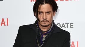 L'acteur américain Johnny Depp lors de la première du film "Mortdecai" à Hollywood en janvier 2015.