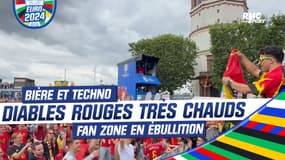 France-Belgique: Bière et techno, l'incroyable ambiance de la fan zone des Diables rouges à Düsseldorf
