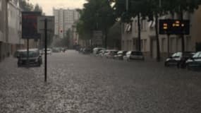 Inondations à Nantes le 9 juillet 2017.