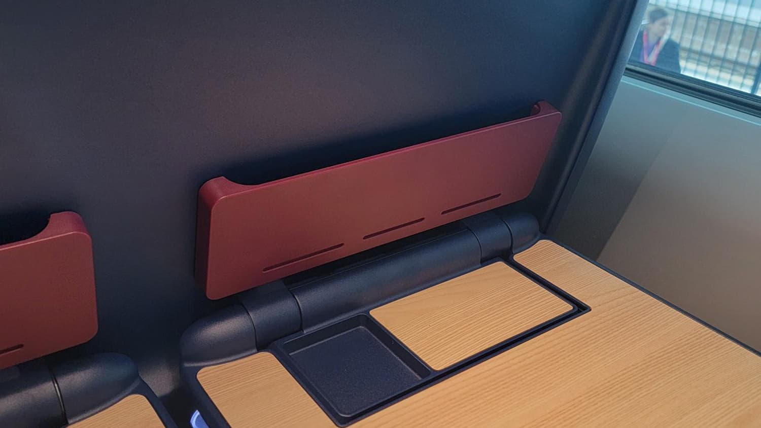 Les sièges de Seconde classe du nouveau TGV M