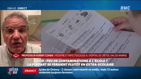 Robert Cohen, pédiatre infectiologue, appelle à "tester les enfants (...) ce n'est pas douloureux. On n'a pas d'autres choix à ce stade de l'épidémie"