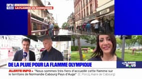 Flamme olympique dans le Calvados: de la pluie depuis la fin de matinée, la situation devrait s'arranger dans la journée