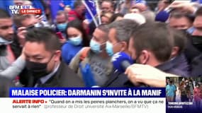 Gérald Darmanin: "Je suis venu pour soutenir les policiers comme je pense tous les français"