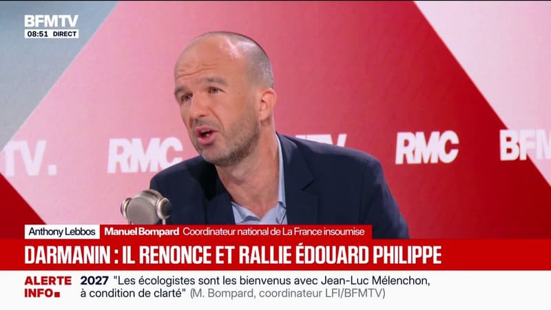 Présidentielle 2027: "Que ce soit Gabriel Attal, Gérald Darmanin ou Édouard Philippe, ces gens veulent perpétuer le macronisme en France", estime Manuel Bompard