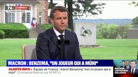 Emmanuel Macron: "Personne n'a à utiliser le sport pour essayer de faire passer des messages politiques de division"