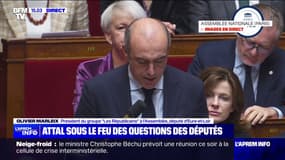 Olivier Marleix (LR) à Gabriel Attal: "La seule question que se posent les Français à la suite de votre nomination à Matignon c'est 'est-ce que ça va changer quelque chose pour nous?'"