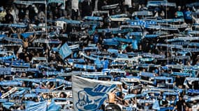 Des supporters de l'OM au Vélodrome