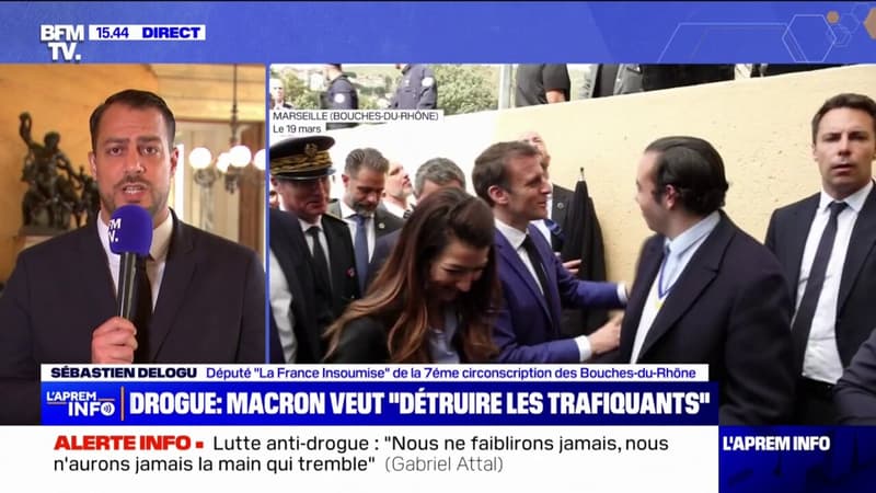 Visite surprise d'Emmanuel Macron à Marseille: 