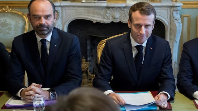 Edouard Philippe et Emmanuel Macron, le 27 novembre 2018. 