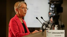 La ministre du Travail Elisabeth Borne, à Paris, le 26 novembre 2020