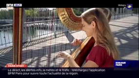 Paris Story: la harpiste Maia Darmé joue en plein Paris