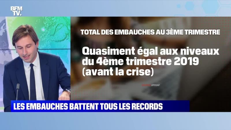 Les embauches battent tous les records - 21/10