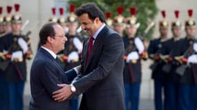 François Hollande a rencontré le cheikh Tamim Ben Hamad al Thani ce lundi 23 juin.