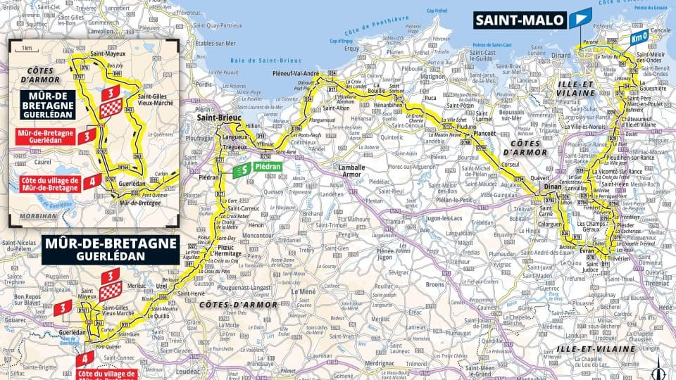 Parcours de la 7e étape du Tour de France 2025