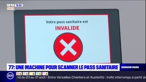 Seine-et-Marne: une machine pour scanner le pass sanitaire