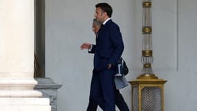Emmanuel Macron et Elisabeth Borne le 23 mai 2022 à l'Elysée 