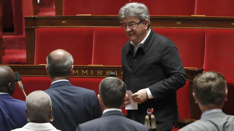 Jean-Luc Mélenchon à l'Assemblée nationale, le 27 juin 2017.