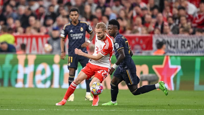 Vinicius lors de Bayern-Real en Ligue des champions le 30 avril 2024