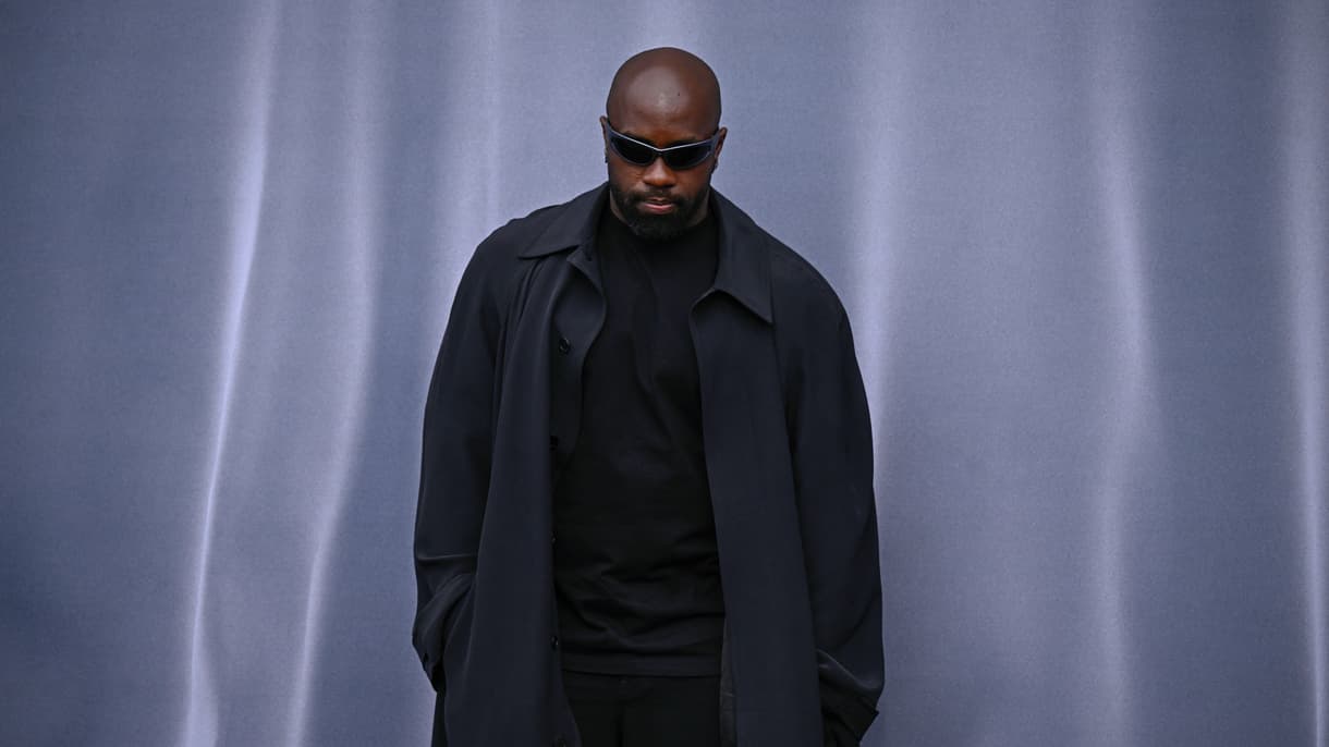 Teddy Riner au défilé Balenciaga automne-hiver 2024-2025