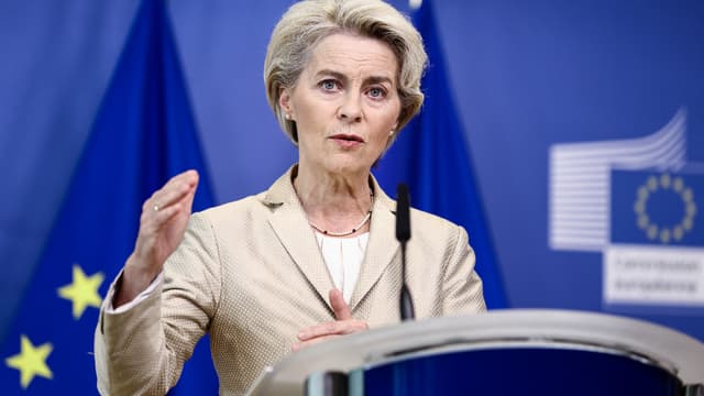 La présidente de la Commission européenne Ursula von der Leyen (illustration).