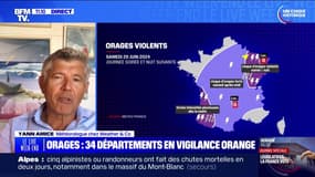 Orages violents : 34 départements en vigilance orange - 29/06