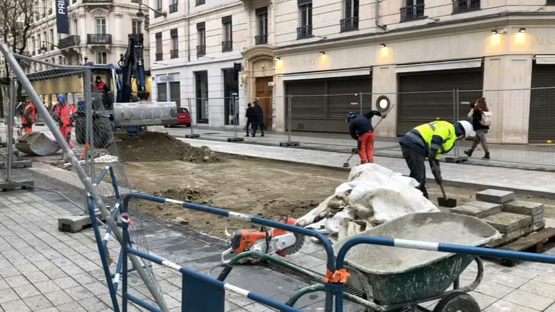 À Lyon, la rue de la République à nouveau en travaux
