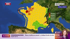 Météo: 11 départements en vigilance orange ce lundi 