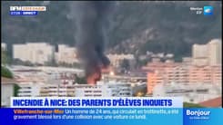 Incendie à l'est de Nice : des parents d'élèves inquiets sur les risques de pollution