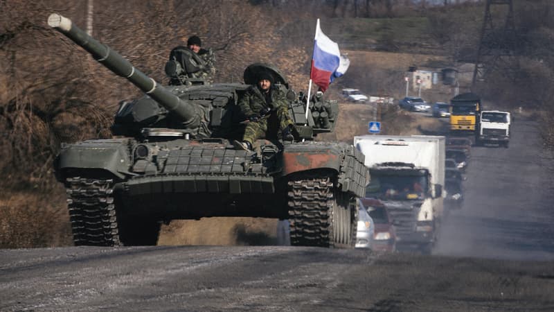 Un char pro-russe dans la région de Lougansk, en octobre 2014.