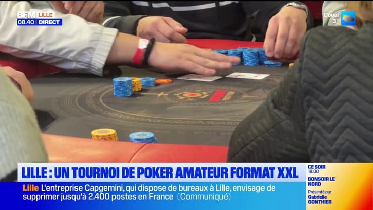 Tournoi de poker à Lille.