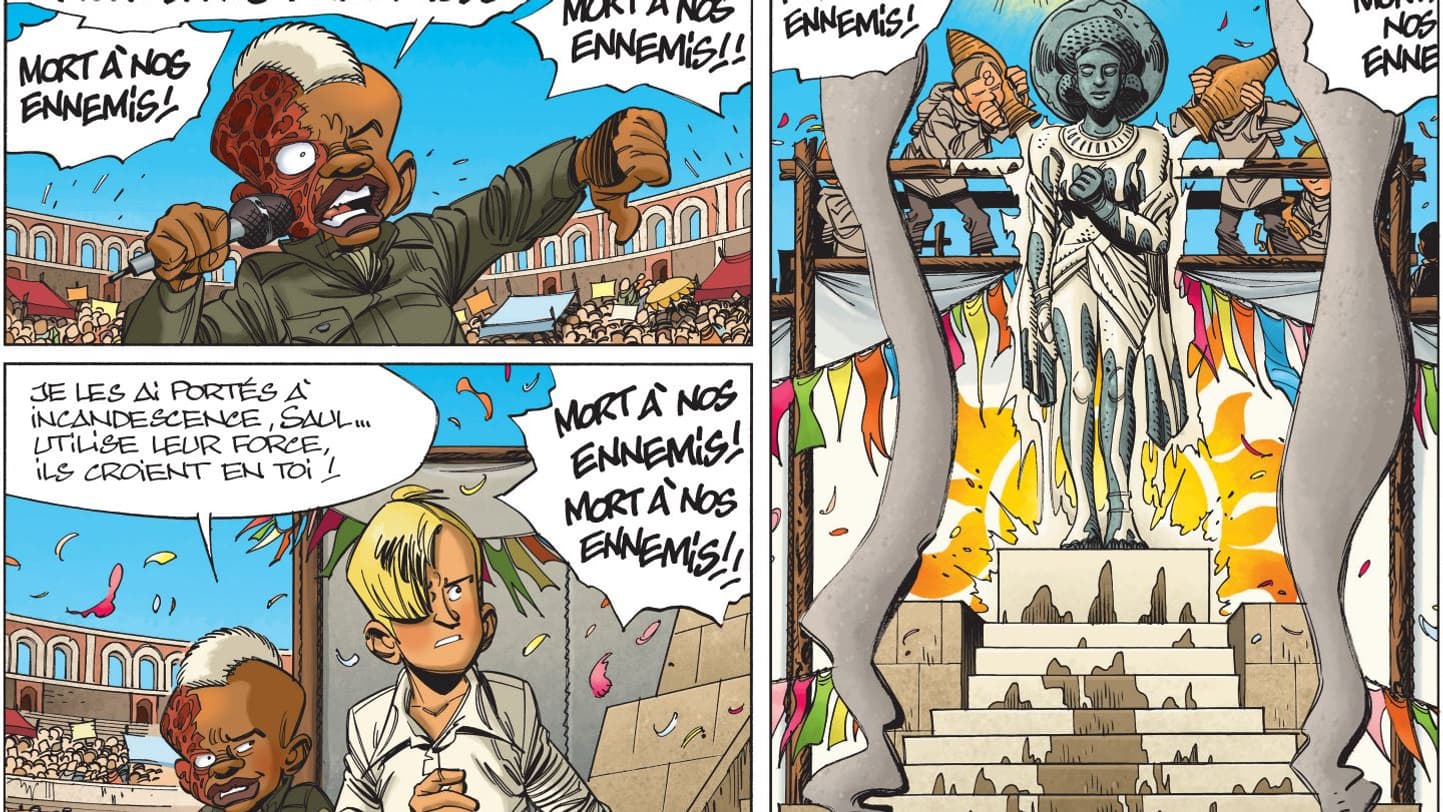 Un extrait du tome 14 de la BD "Seuls" de Bruno Gazzotti et Fabien Vehlmann