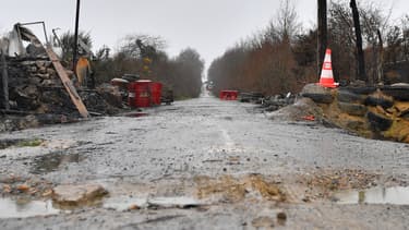 La D281 peès de Notre-Dame-des-Landes, le 18 janvier 2018.