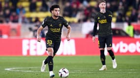 Warren Zaïre-Emery lors de Monaco-PSG le 11 février 2023