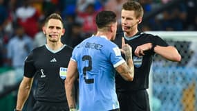 Jose Maria Gimenez lors du match Ghana-Uruguay, à Al-Wakrah le 2 décembre 2022
