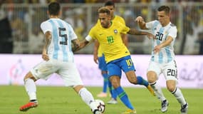 Neymar a porté le maillot de la Seleçao pour la 94e fois face à l'Argentine.