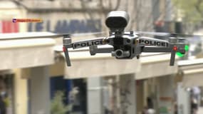 Un drone de la police - Illustration