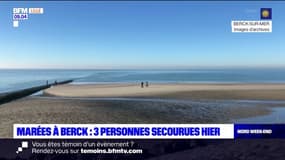Marées à Berck-sur-Mer: trois personnes secourues ce samedi