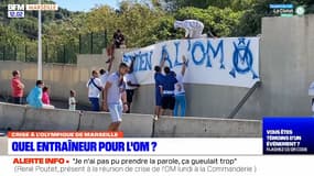 Des supporters marseillais devant la Commanderie le 23/09/23