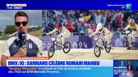 Le médaillé en bronze en BMX Romain Mahieu de retour à Sarrians pour fêter avec son club