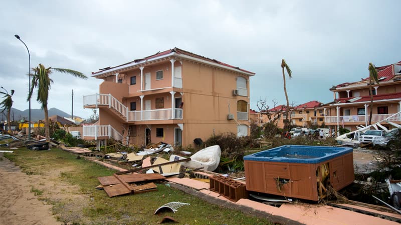 Des habitations ravagées à Saint-Martin, le 6 septembre 2017.