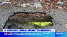 Nice : un trou sur la voirie provoque des tensions