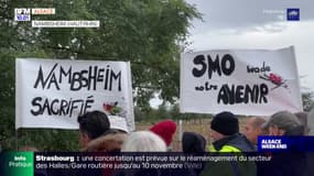 Haut-Rhin: ils manifestent contre la zone EcoRhéna à Nambsheim